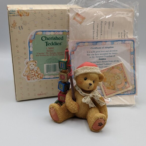 Cherished Teddies Holden "Catchin' The Holiday Spirit!" (176095) 1996 - Picture 2 of 13